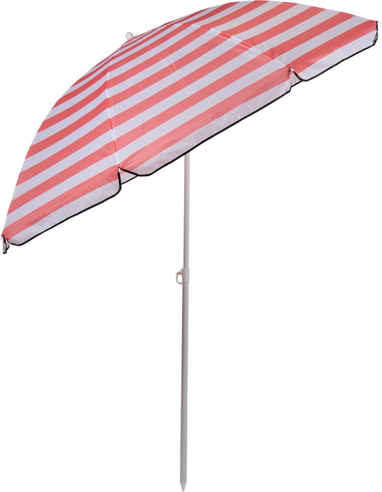 Tuinparasol Crème Verstelbaar 200 cm - Zweefparasol - Parasol - Buiten - Tuin