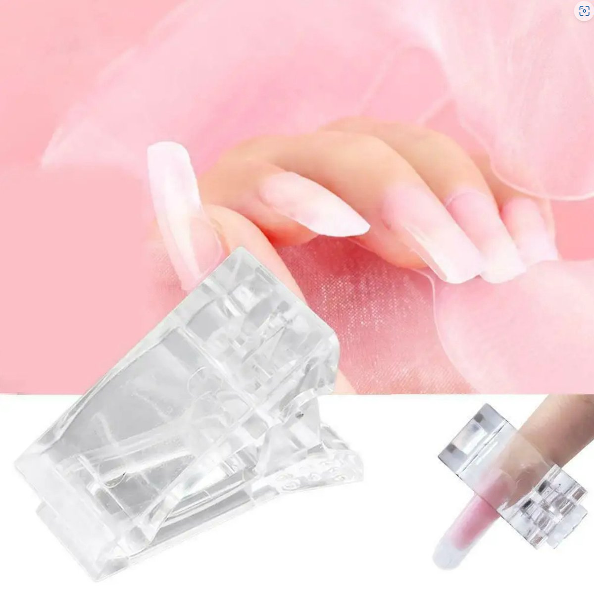 Goedkoopste 5 Stuks - Nagelklem - Polygel klem - Dual Form Klem - Nagel Clip - Voor Het Ondersteunen Van Siliconen Nagel Tips - LOUZIR