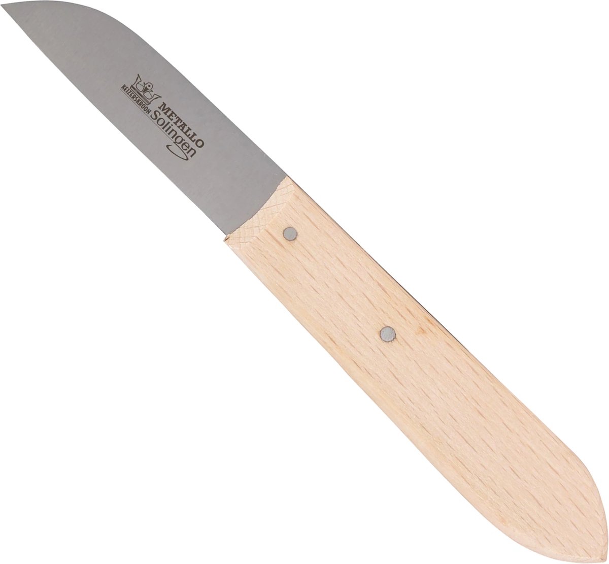 Metallo Professioneel Mes - 60 mm Lemmet - C60 Staal - Ergonomisch Houten Handvat