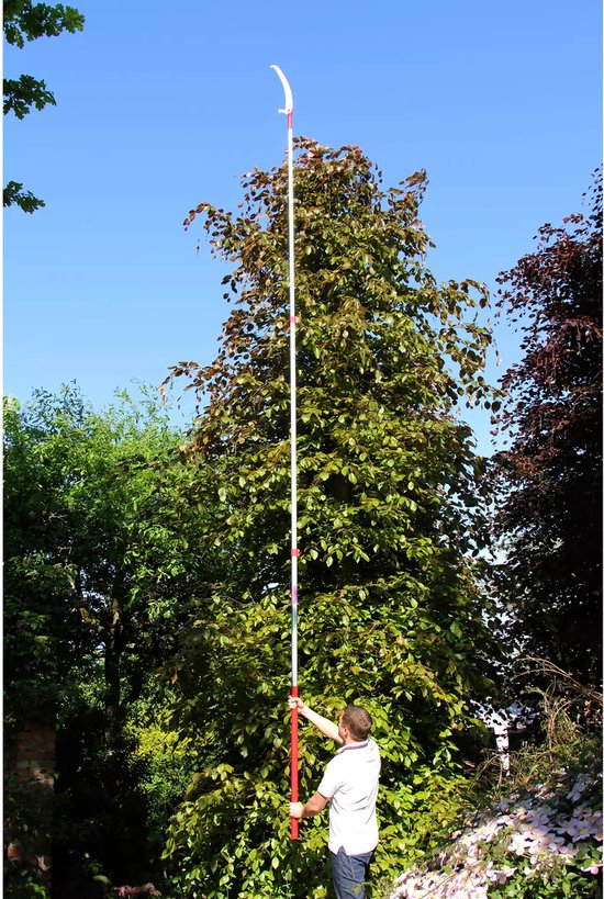 ARS Uitschuifbare Telescoopsteel - 2180-5610 mm - Lichtgewicht Aluminium - Antislip Greep - Rood/grijs van ARS — afbeelding 4