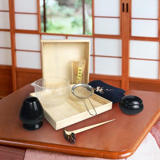 2 Delige Japanse Matcha Kom Van Keramiek Met Gardehouder, 500 Ml Chawan Theekom Voor Beginners Doe Het Zelf Liefhebbers 2230900672