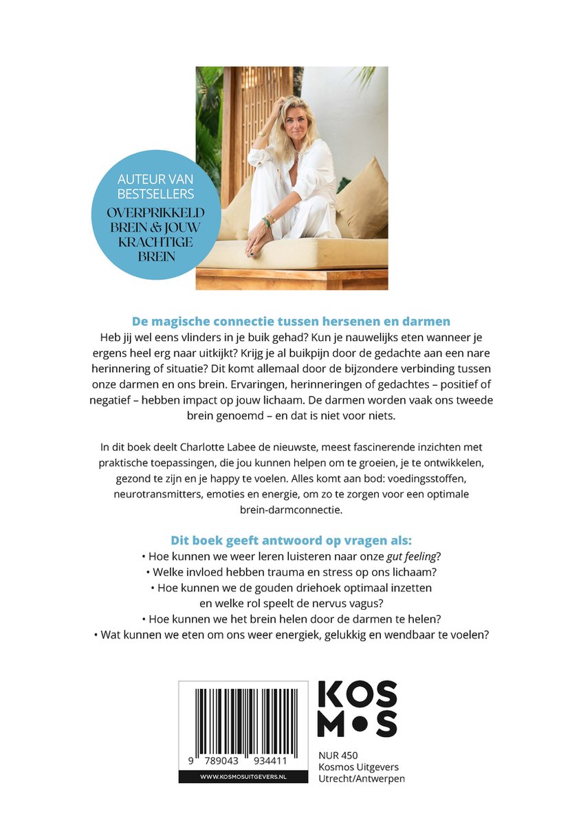 Onrustige darmen, overprikkeld brein - back cover