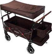 Bol.com VORLOU - FUXTEC Foldable Handcart CT850 - Purple with Roof - Incl. Rear Bag Extendable Handle & Extra Storage Space - Id... aanbieding