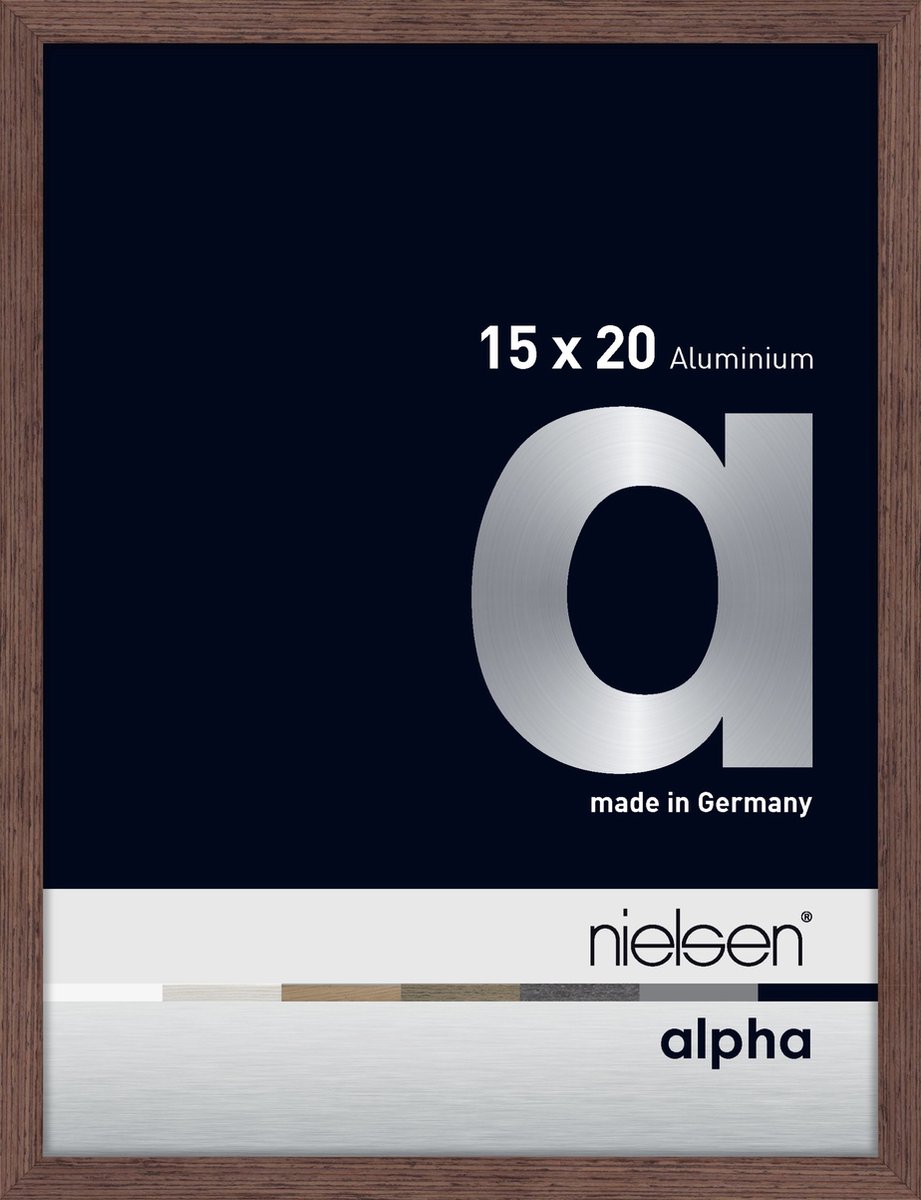 Nielsen Alpha Aluminium Fotolijst Wenge 15x20cm