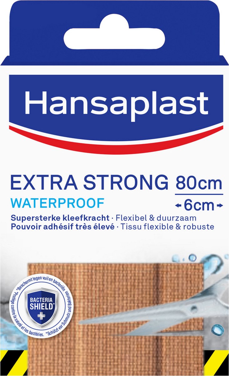 Goedkoopste Hansaplast Extra Strong Waterproof Pleisters - Waterdichte pleister - Wondpleisters - Wondverzorging - 80 x 6cm