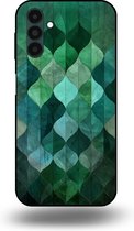 Smartphonica Telefoonhoesje geschikt voor Samsung Galaxy A13 5G met groene bladeren opdruk - TPU backcover case green leaf design - Groen geschikt voor Samsung Galaxy A13 5G