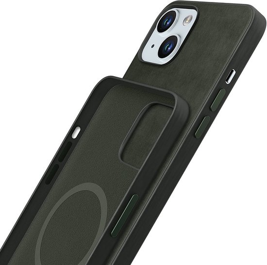 Coque de téléphone verte 3mk HARDY MagFabric pour Apple iPhone 15