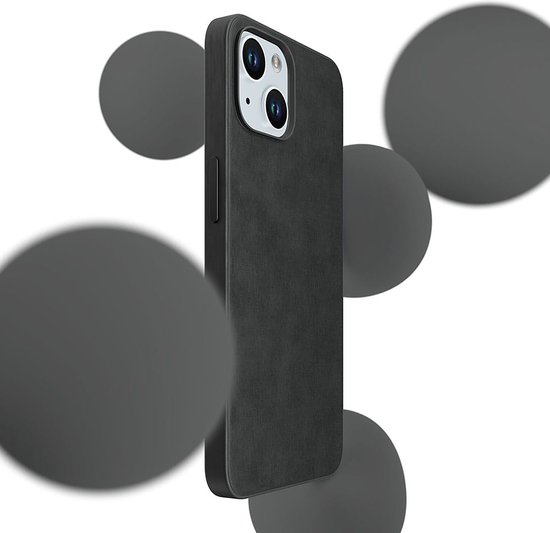 Coque de téléphone noire 3mk HARDY MagFabric pour Apple iPhone 15