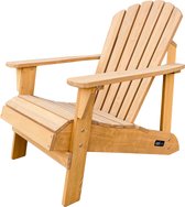 AXI Carmen Adirondack Stoel Bruin – Houten loungestoel met armleuningen – Hoge rugleuning - 90,5x78,4x93cm