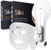 Silk’n LED masker Geschenkset - Promo pack met 2 stuks: hand- en gezichtsmasker - Huidverjongingsapparaat - Voor strakke huid met minder rimpels - Huidverzorging - Anti-aging LED-lichttechnologie - Cadeau-idee
