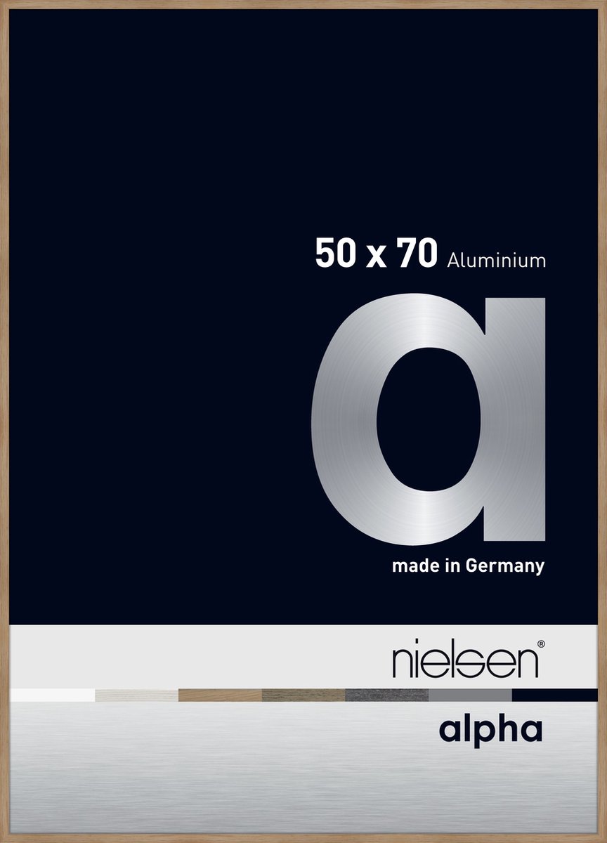 Nielsen Alpha Aluminium Wissellijst Oak 50x70cm