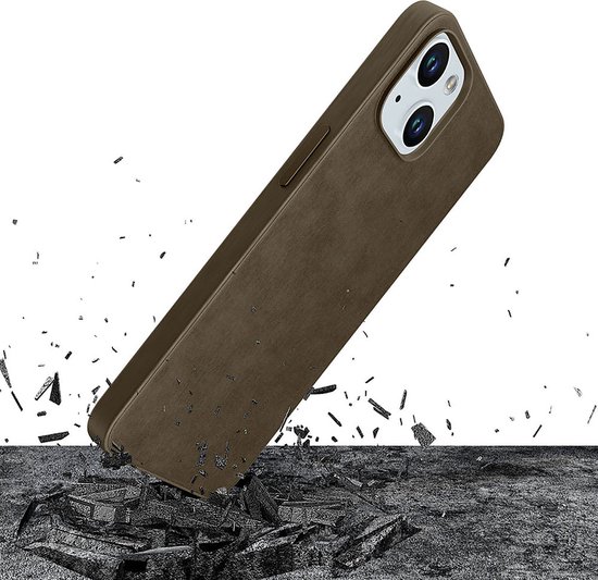Coque de téléphone 3mk HARDY MagFabric marron pour Apple iPhone 15 Plus