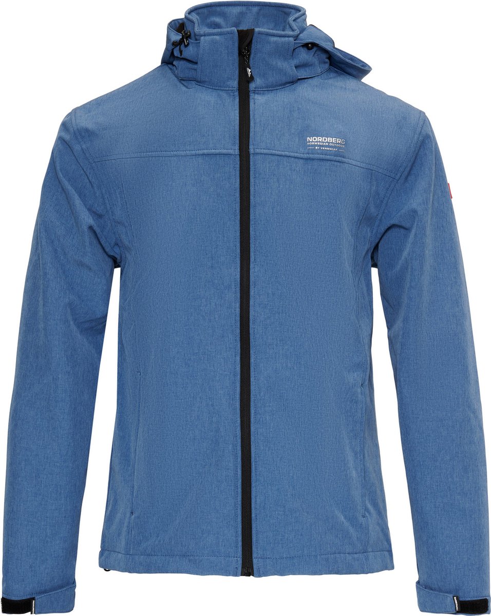 Nordberg Kjeld Softshell Outdoor Zomerjas Heren Lichtblauw Melange