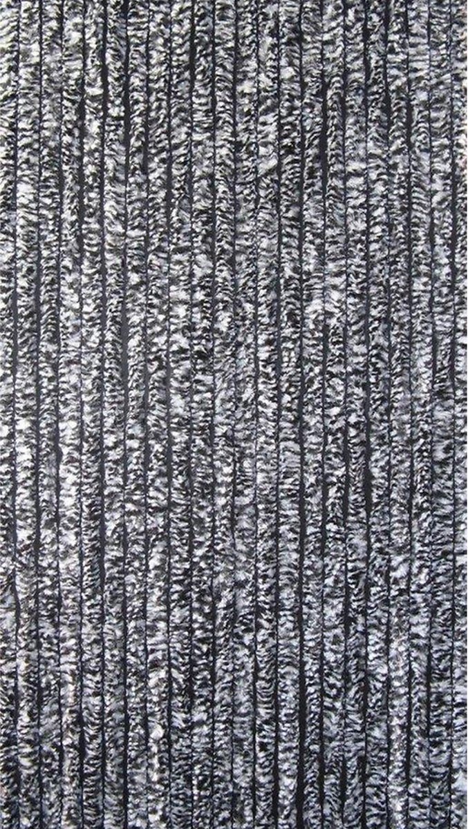 Kattenstaart vliegengordijn Kattenstaart Zwart-Wit gemeleerd 90x200 cm