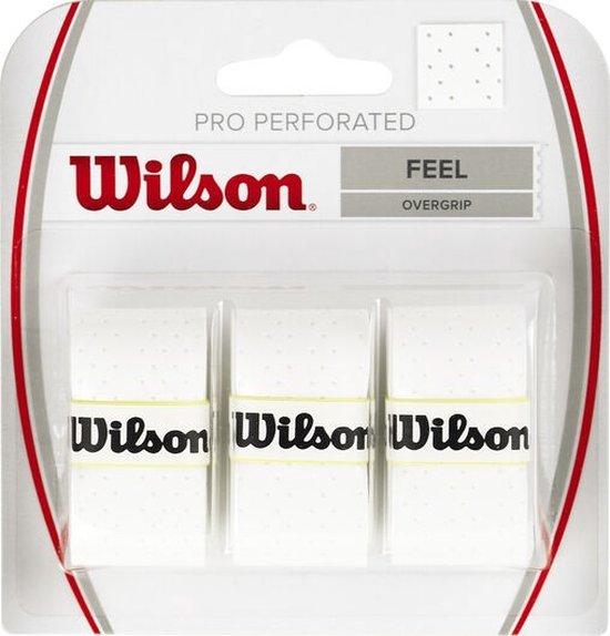 Foto: Wilson pro perforated tennis padel overgrip wit