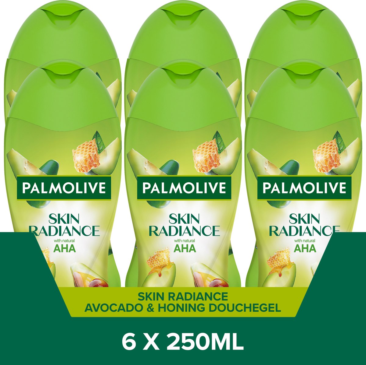Goedkoopste Palmolive Skin Radiance Avocado & Honey Body Wash - Voordeelverpakking - 6 x 250ml