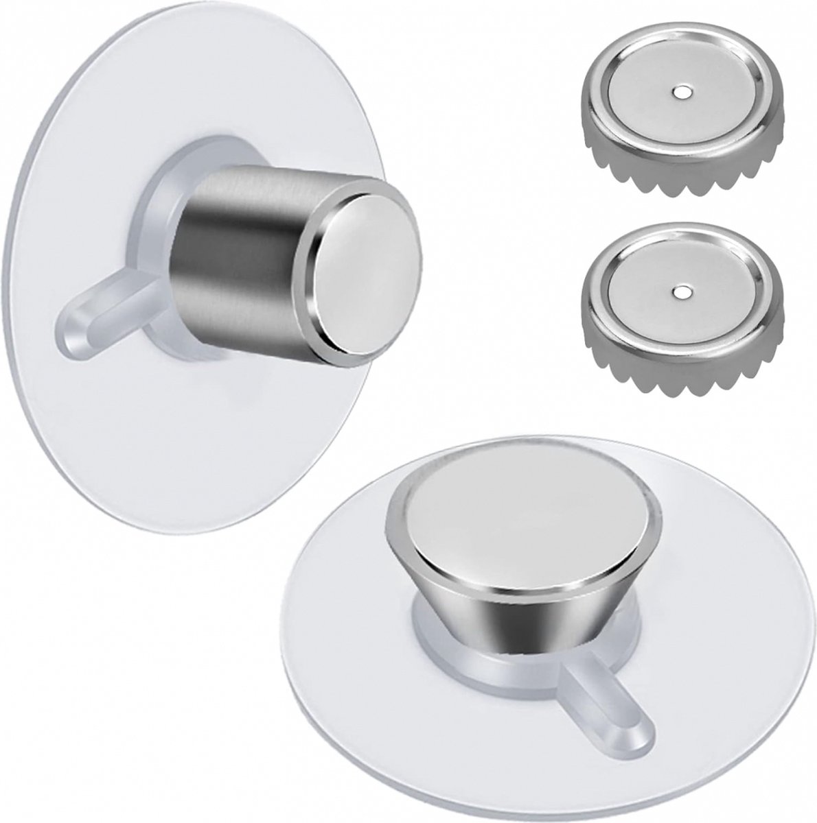 2 stuks magnetische zeepbakje krachtige bevestiging roestvrijstalen wandgemonteerde zeepbakje magnetische zeepbakje
