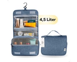 foto van GOAT Outdoor Toilettas 4,5L - Met ophanghaak - Waterdicht - Ruim - Compact - Toilettas dames & heren - Unisex - Reis toilettas