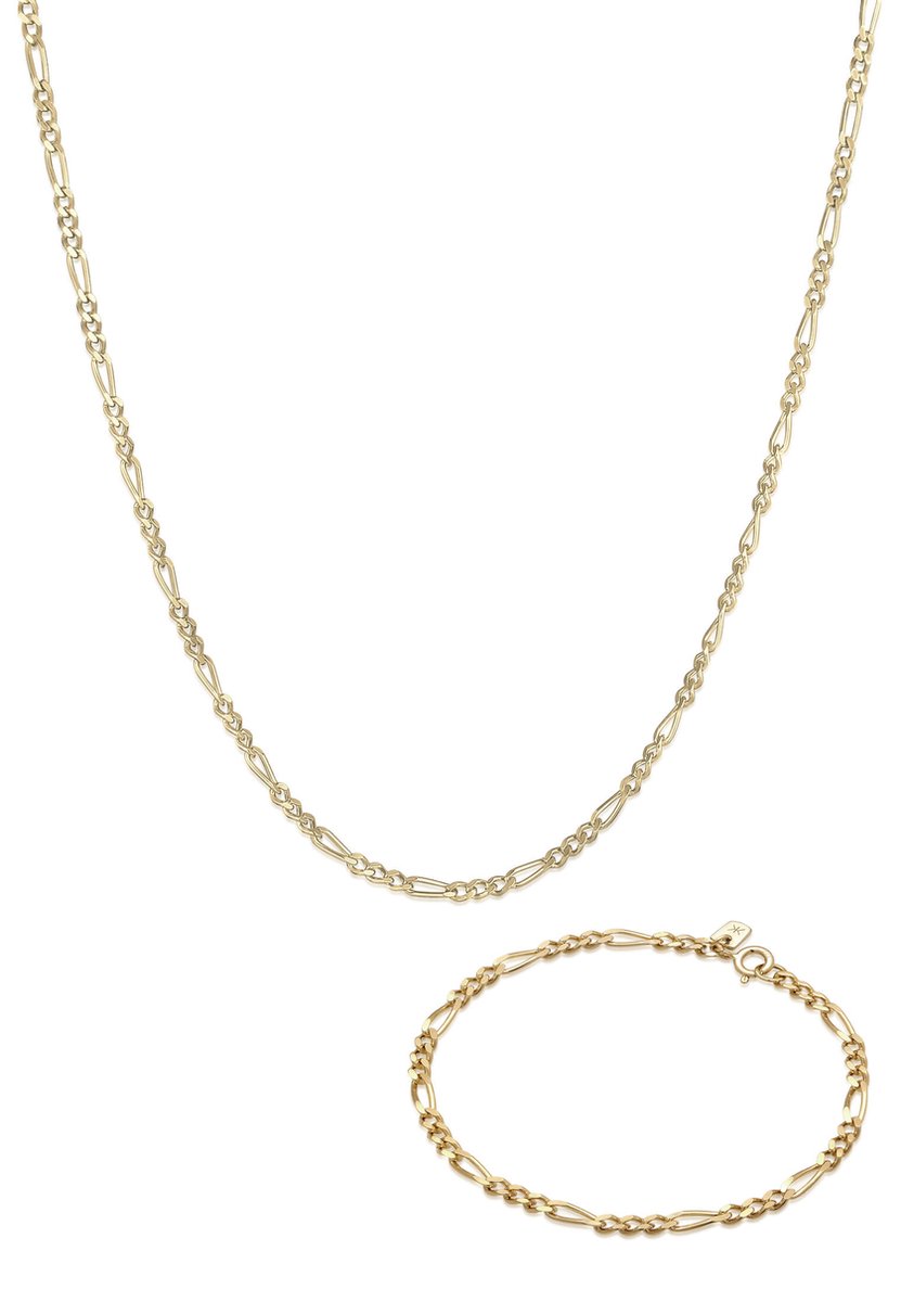 KUZZOI - Sieraden Set - Heren Figaro Basis Set in 925 sterling zilver - Heren