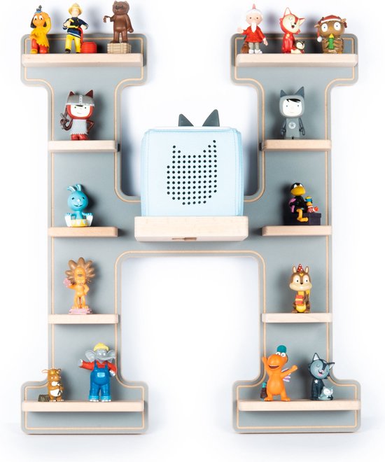 stadtecken Kinderregal Weltkarte, Regal für die Toniebox und ca. 35
