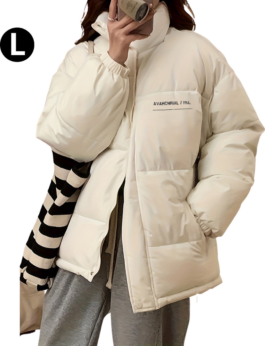 Nivard Winterjas Dames Parka Heren Winterjas Winter Volwassen Lange Jas Dames Mantel Dames Wit