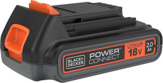 Foto: Black decker bl2018 xj lithium ion batterij 18v 2 0ah zwart oranje