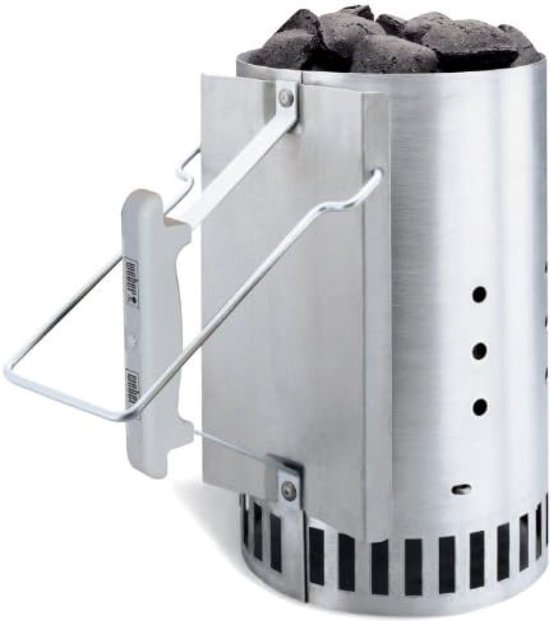 Foto: Bbq accessoires rapidfire barbecue brikettenstarter 20 cm aluminium barbecue brikettenstarter houtskool brander accessoire topkwaliteit voor snelle ontbranding van houtskool bbq accesoires