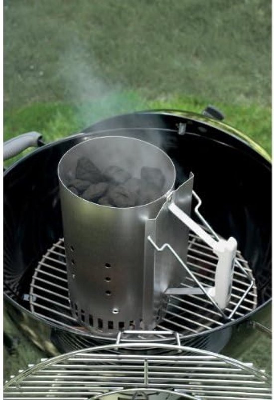 Barbecue Brikettenstarter 20 cm - Aluminium Houtskool Brander - Accessoire (7416) — afbeelding 2