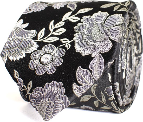 Zijde gouden bloemen mannen stropdas huwelijksgeschenk stropdas zakdoek manchetknopen set zakelijke bruidegom (kleur: A, maat: één maat) (een maat) manchetknopen