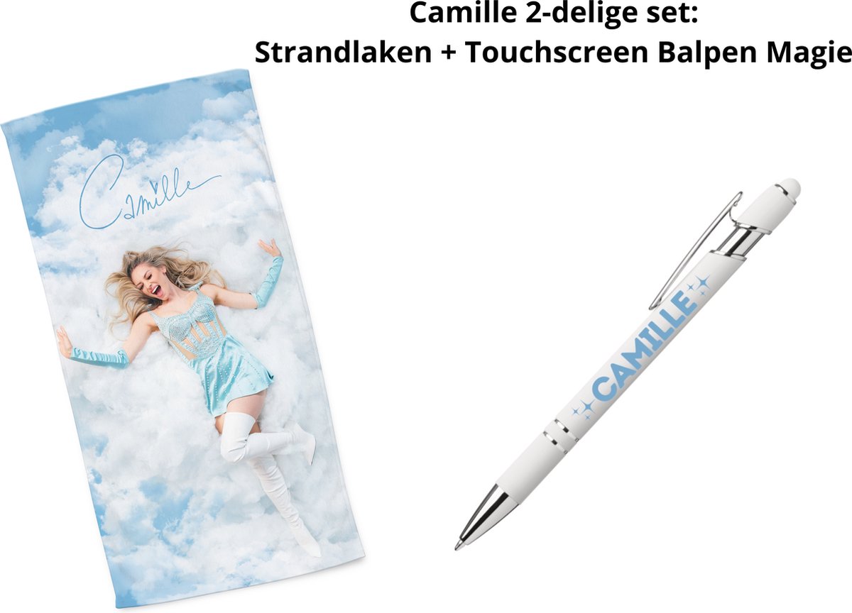 Camille Dhont - Camille 2-delige set: Strandlaken + Touchscreen Balpen Magie