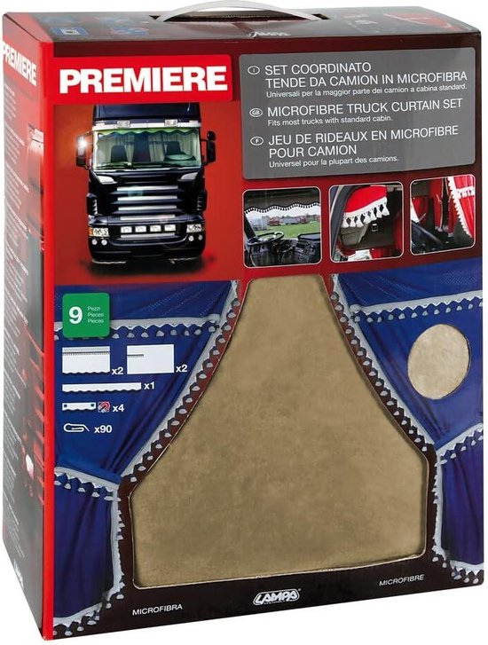 Interne verduisterende, geïsoleerde gordijnset voor VW T5/T6 campers