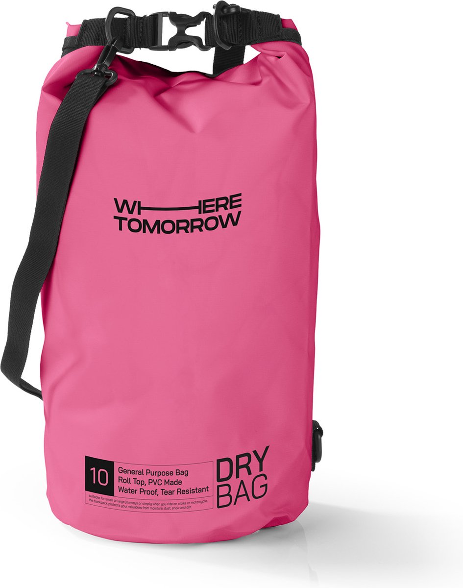 Where Tomorrow PVC dry bag Style 01 10L roze