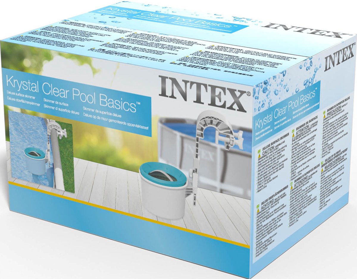 Intex zwembad onderhoud - Oppervlakte skimmer Intex deluxe + wandbevestiging - Intex 28000