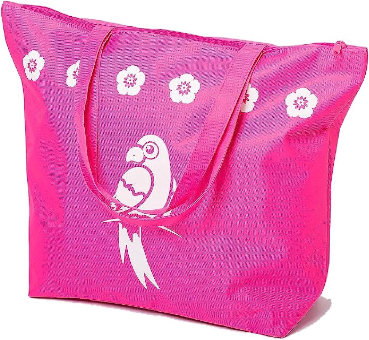Strandtas voor dames, boodschappentas, schoudertas, shopper met ritssluiting