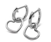Jwls4u Boucles d'oreilles Coeur Ouvert S JE043S
