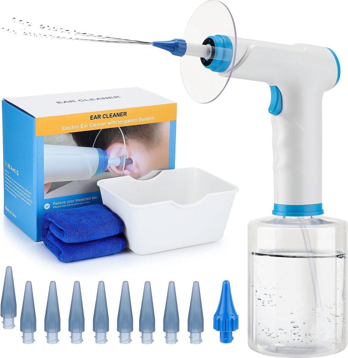 Goedkoopste Oordouche - 4 Standen - 400 ml tank - Elektrische Oorreiniger - Oorspuit - Ear Cleaner