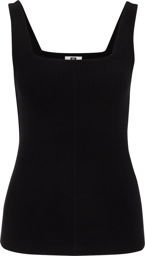 WE Fashion Dames singlet van ribstof