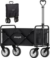 Bol.com Opvouwbare bolderkar voor kinderen - Handwagen tuinwagen transportwagen - Inklapbare strandwagen tot 80 kg - 94 liter - ... aanbieding