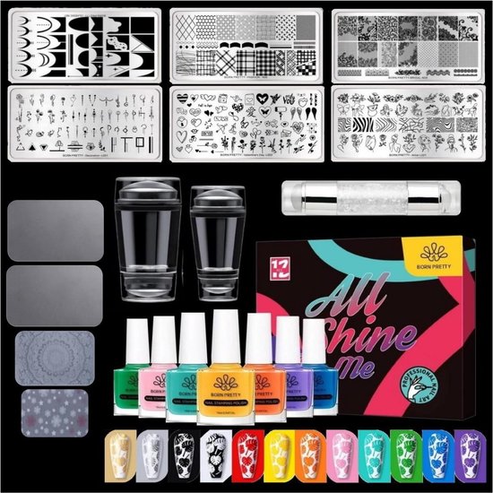 Foto: Born pretty nagel stempel set 25 delig nagel stempel stempel nagellak nail stamp stamping polish nagelstempel stamping nail polish stempel nagels nagelstempel doorzichtig nail art stempel nagellak stempel siliconen