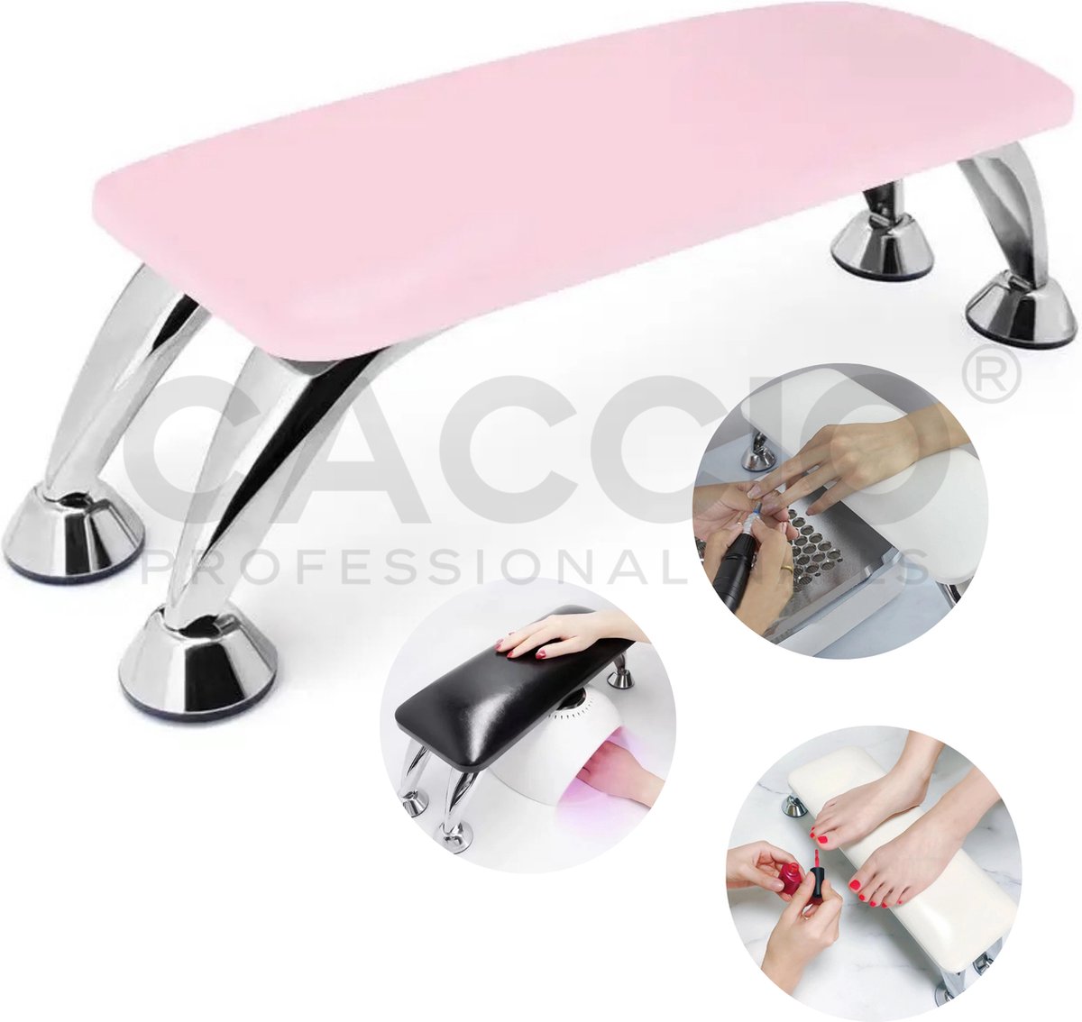 Goedkoopste CACCIO® NAILS Armsteun - 100 Leer Hand armsteun - Manicure Nagelstyliste-Roze Manicure kussen - Armsteun - Nagelkussen-Manicure Handkussen-Handkussen-Manicure Tafel voor Nagelstudio-Nagelverzorging-Acrylnagels-Gelnagels-Gellak-Schoonheidsspecialiste