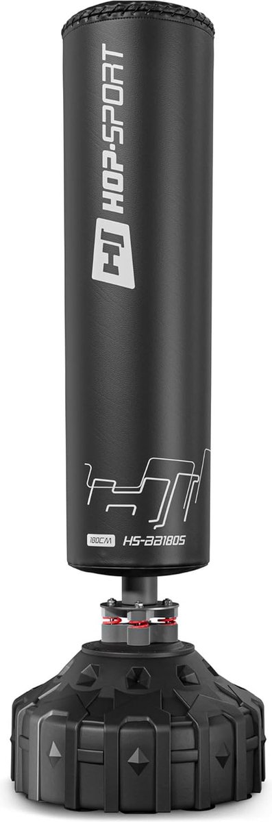 Hop-Sport HS-BB180S – Staande Bokszak – 180 cm Hoog – Ø 32 cm – Duurzaam en Stabiel