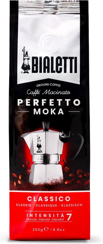 Bialetti Perfetto Moka Classico gemalen koffie - 250 gram