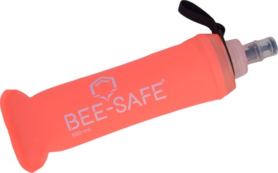 Soft Drink Bottles - coral - BEE SAFE -350ML- - flask - Soft Drink Bottles - zachte drinkfles - flexibele drinkfles - opvouwbare drinkfles — afbeelding 2