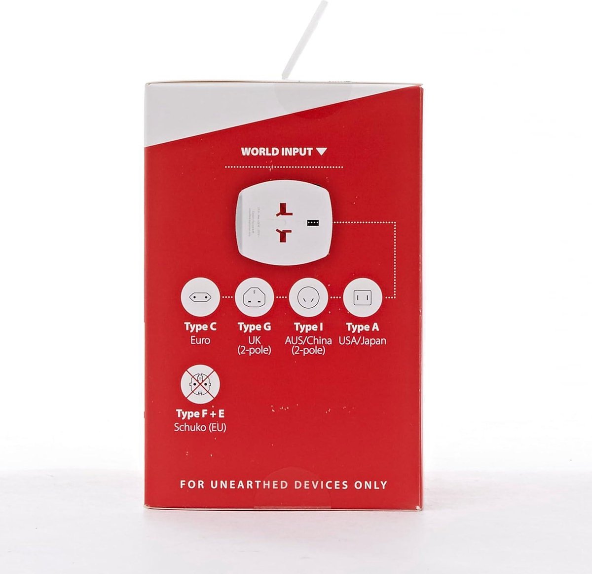 SKROSS | 1.302470 | PRO Light USB (2xA) -World | 3-pins internationale wereldreisadapter met geïntegreerde dubbele USB-oplader - Vermogen: 110V – 770W / 240V – 1680W - 2 x USB 5V / 2.4A
