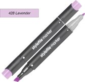 Stylefile Twin Marker - Lavendel - Deze hoge kwaliteit stift is ideaal voor designers, architecten, graffiti artiesten, cartoonisten, & ontwerp studenten