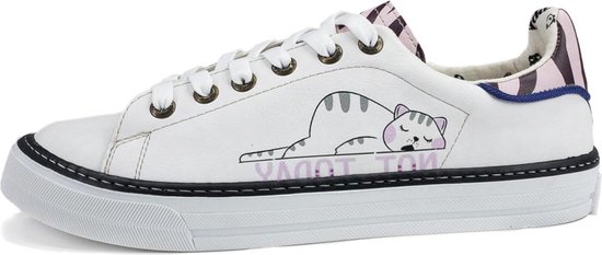 GOBY - Not Today - Chaussures pour femmes - Baskets pour femmes - Haute qualité - Fait main - Imprimé filles - Taille 38
