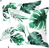 liveonce® 2x Housses de coussin de jardin Cancún - Housses de coussin d'extérieur 45x45cm - Housses de coussin décoratives résistantes à l'eau et aux UV - Haute qualité - 91gr.