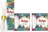 Robijn - Paradise Secret - Home Care pakket - Geurstokjes & 2 x Geurkaars