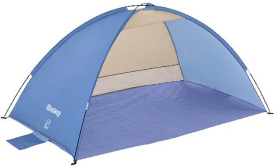 Tente de plage Bestway Pavillo 2 personnes - Protection solaire UV80 avec Piquets de tente - Sacs de sable pour la stabilité - 200 cm x 120 cm x 95 cm