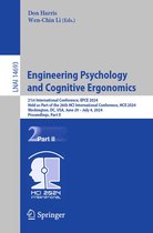 Lecture Notes in Computer Science 14693 - Engineering Psychology and Cognitive Ergonomics